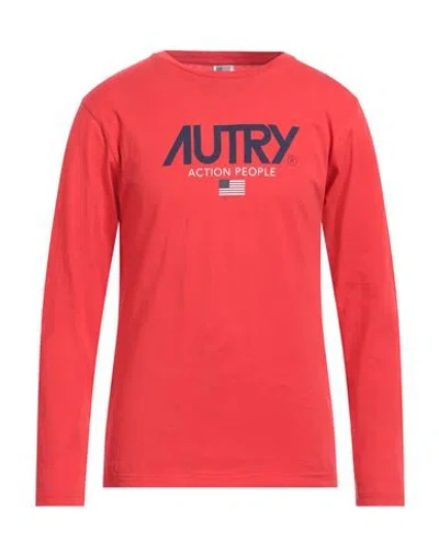 Autry Man T-shirt Red Size L Cotton