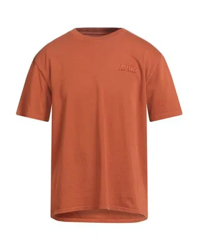 Autry Man T-shirt Tan Size M Cotton