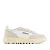 Autry Marshmallow And White Mesh And Suede Wildpace Low Sneakers In White