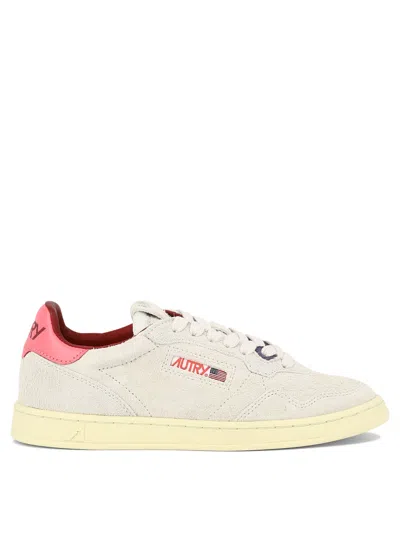Autry Medalist Low Suede Sneakers In White