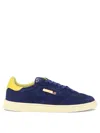 Autry Medalist Flat Sneakers In Lanzuli And Dandelion Suede