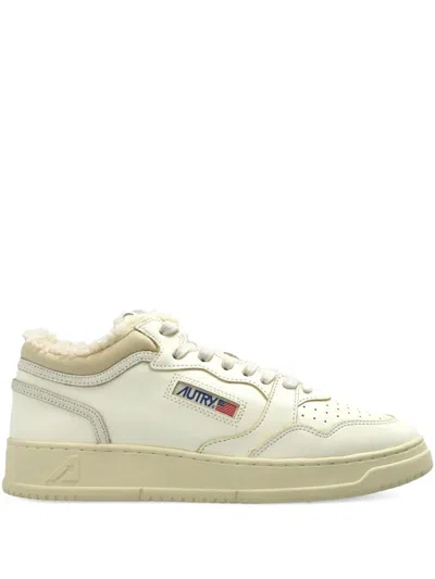 Autry Med-way Leather Sneakers In White