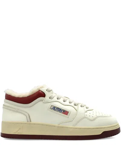 Autry Med-way Leather Sneakers In White