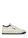 Autry Sneakers Med-way Mid In White And Blue Leather In Multi