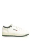 Autry Sneakers Med-way Mid In White And Blue Leather In Multi