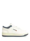 Autry Sneakers Med-way Mid In White And Blue Leather In Multi