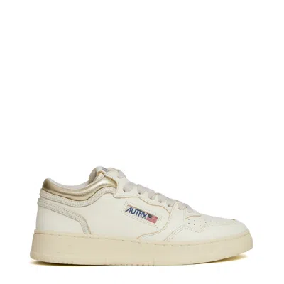 Autry Med-way Mid Platin Marsh Sneakers In Neutral