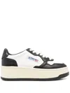 AUTRY AUTRY MEDALIST PLATFORM PANELLED LEATHER SNEAKERS