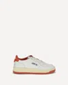 Autry X Maison Kitsune Medalist Low Top Sneakers In White