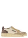 Autry White And Brown Metal Sneakers In Multi