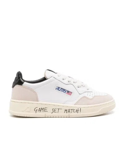 Autry Medalist Bicolor Low-top Sneakers In Metallic