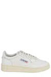Autry Sneakers Medalist Low In Pelle Bianco Argento In White