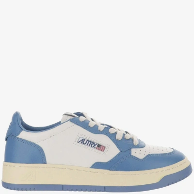 Autry Medalist Color-block Sneakers In Clear Blue