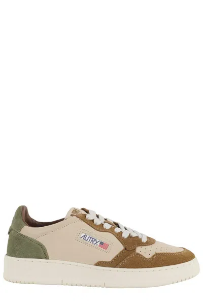 Autry Suede Leather Low Top Sneakers In Multi