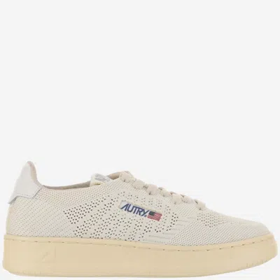 Autry Medalist Easeknit Low Fabric Sneakers In White