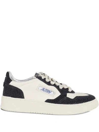 Autry Medalist Embellished Sneakers In Neutral