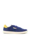 Autry Medalist Flat Sneakers In Lanzuli And Dandelion Suede