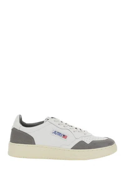 Autry Medalist Goat Suede In White
