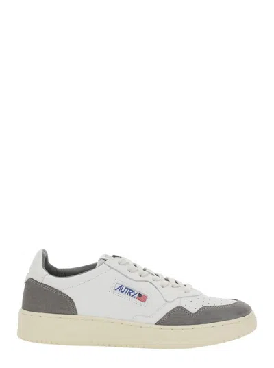Autry Medalist Goat Suede In White