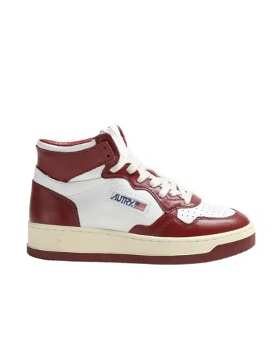 Autry Medalist High-top Sneakers In Red