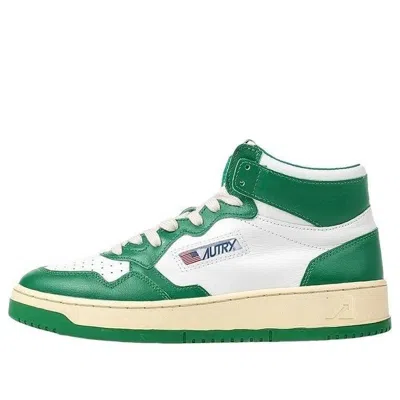 Autry Medalist High-top Sneakers 'white Green'
