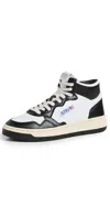 Autry High-top Lace-up Sneakers In Wht/bk