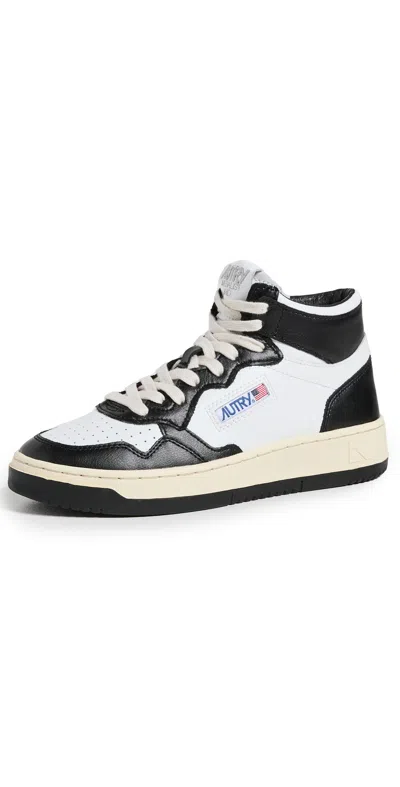 Autry Woman Sneakers Black Size 8 Leather In Multi
