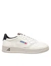 Autry Medalist Leather Low-top Sneakers In White