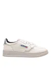 Autry Medalist In White And Silver Leather In White