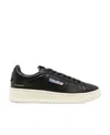Autry Black Leather Medalist Sneakers In Black