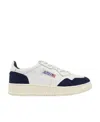 Autry Medalist Sneakers In White And Blue Leather In Multi