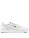 Autry Medalist Lace-up Leather Trainers In White