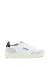 Autry White Leather And Suede Sneakers With Contrasting Accents In Multi
