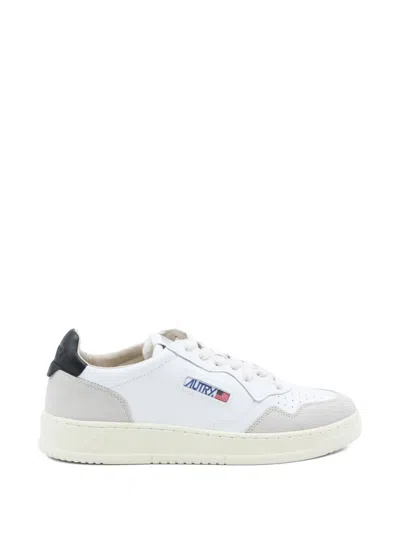 Autry White Leather And Suede Sneakers With Contrasting Accents In Multi