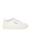 Autry Medalist Low Leather Sneakers In Pink