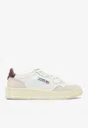 Autry Medalist Leather And Suede Sneakers In White