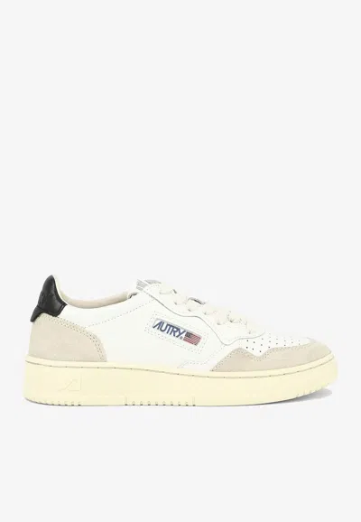 AUTRY MEDALIST LEATHER AND SUEDE SNEAKERS