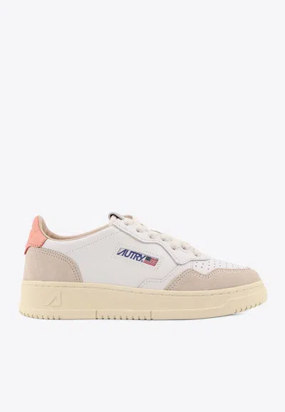 Autry Medalist Leather And Suede Sneakers In Multi