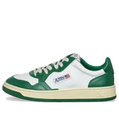 Autry Medalist Leather Low 'green White'