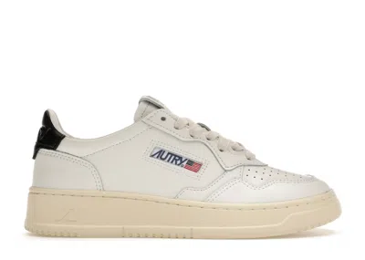 Pre-owned Autry Medalist Leather Low Tab (women's) Sneakers In White/black
