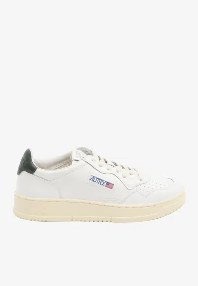Autry Medalist Leather Low-top Sneakers In White