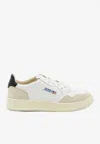 Autry Leather And Suede Medalist Low Sneakers In White