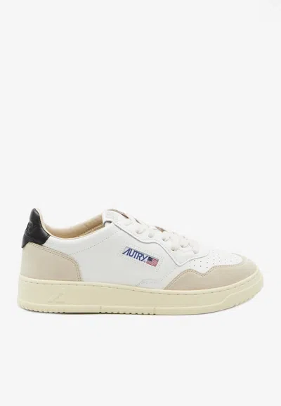 Autry Medalist Leather Low-top Sneakers In White