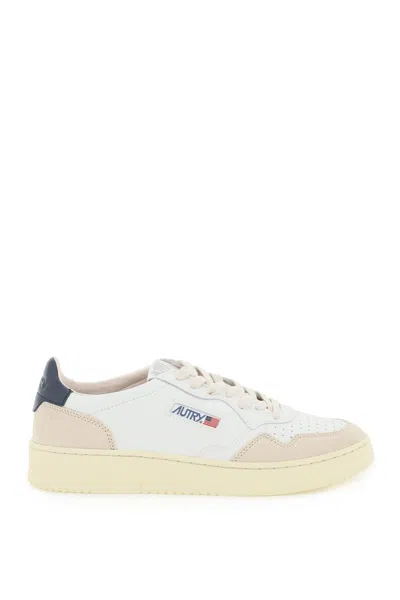 Autry Medalist Suede Sneakers In White