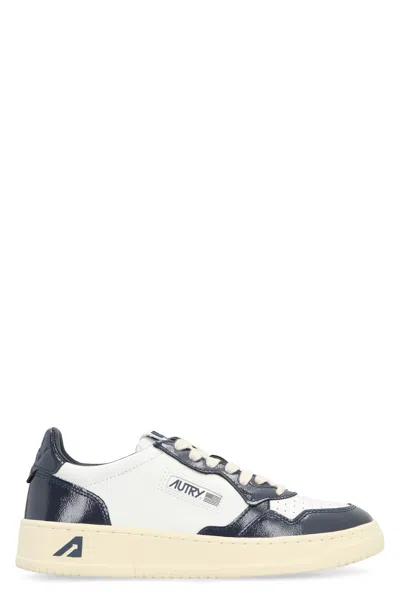 Autry Medalist Leather Low-top Sneakers In White