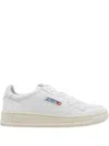 Autry Low Sneaker With Perforated Detailing And Rubber Sole In White