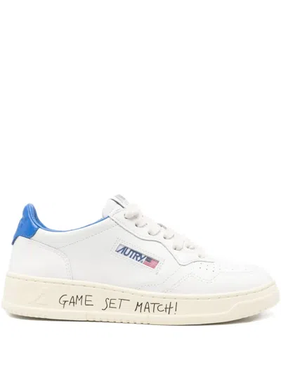 Autry Medalist Leather Low-top Sneakers In White