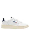 Autry Perforated Leather Low-top Sneakers With Padded Collar In White