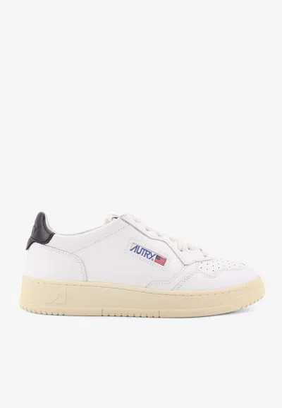Autry Medalist Leather Low-top Sneakers In White