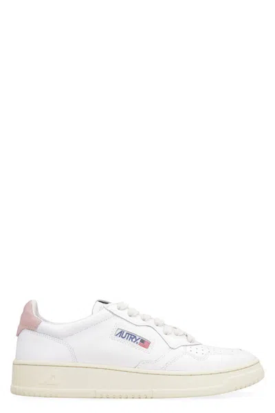 Autry Medalist Leather Low-top Sneakers In White